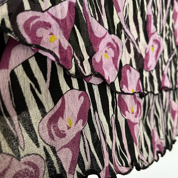 Diane von Furstenburg Silk Ruffled Skirt - Picture 2 of 7